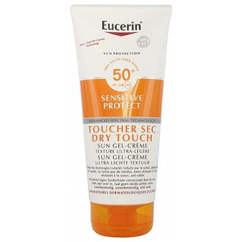 【ユーセリン】サンプロテクション ジェルクリーム SPF50+（日焼けによる肌ダメージから守る,ドライタッチの仕上がり）200ml<br>【EUCERIN】SUN PROTECTION SUN SENSITIVE PROTECT GEL-CREME TOUCHER SEC SPF50+ 200ml