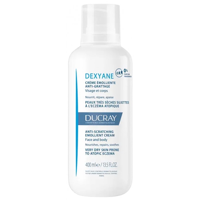【デュクレイ】DEXYANE クリームエモリエント（栄養を与え修復し落ち着かせる,しなやかで心地よい肌）400ml<br>【DUCRAY】DEXYANE CREME EMOLIENT ANTI-GRATAGE 400ml