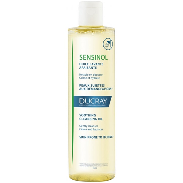 【デュクレイ】SENSINOL クレンジングオイル（かゆみや炎症を鎮める,潤いを与える）400ml<br>【DUCRAY】SENSINOL HUILE LAVANTE 400ml