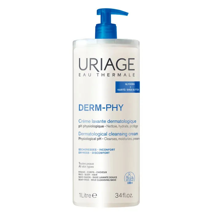 [ユリアージュ]クリーミィフォーム1000ml<br> [URIAGE] CREME LAVANTE PEAUX SENSIBLES ET DEILCATES 1000ml