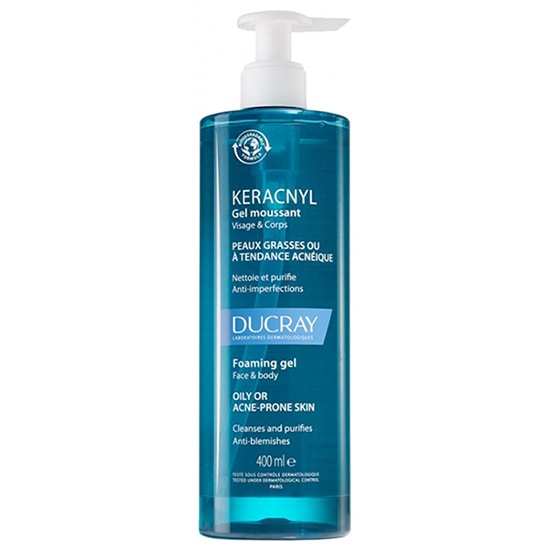 【デュクレイ】IKERACNYL フォーミングジェル（肌をやさしく洗い上げる,ニキビを解消）400ml<br>【DUCRAY】KERACNYL GEL MOUSSANT VISAGE ET CORPS 400ml