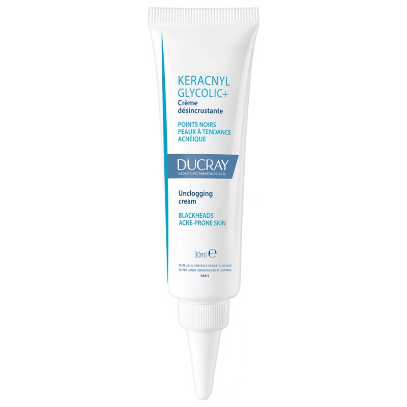 【デュクレイ】IKERACNYL グリコリッククリーム（肌のキメを整える,テカリ防止）30ml<br>【DUCRAY】KERACNYL GLYCOLIC+ CREME DESINCRUSTANTE 30ml