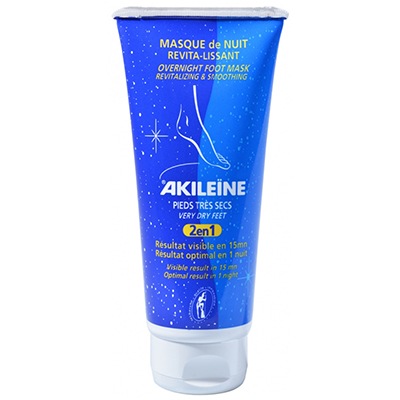 【アキレーン】ドライフット　ナイトマスク（保湿ケア,しなやかな弾力を取り戻す）100ml<br>【AKILEINE】MASQUE DE NUIT REVITA-LISSANT PIEDS TRES SECS 100ml