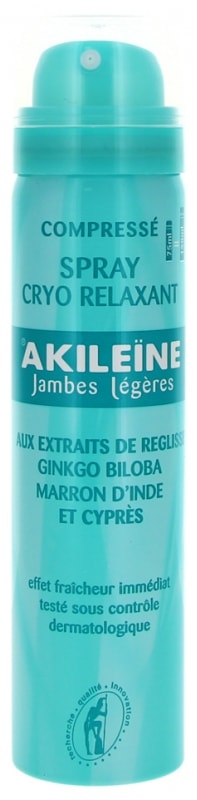 【アキレーン】クライオ リラクシング フットスプレー（疲れて重い脚に,心地よく癒す）75ml<br>【AKILEINE】SPRAY CRYO RELAXANT JAMBES LEGERES 75ml