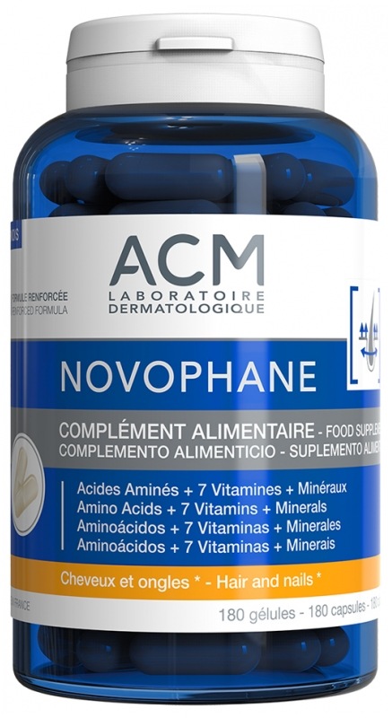 【エイシーエム ラボラトリー】NOVOPHANE 180 ベジェタルカプセル（美しい髪の維持,美しい爪の維持）180gelules<br>【LABORATOIRE ACM】NOVOPHANE 180 GELULES VEGETALES 180gelules
