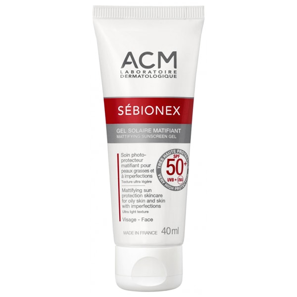 【エイシーエム ラボラトリー】SEBIONEX サン マティファイング ジェル SPF50+（高い日焼け止め効果,マットな肌へ）40ml<br>【LABORATOIRE ACM】SEBIONEX GEL SOLAIRE MATIFIANT SPF50+ 40ml