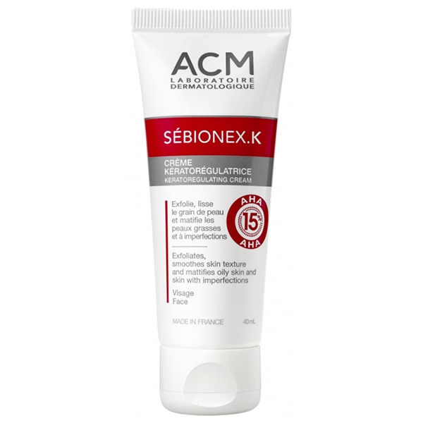 【エイシーエム ラボラトリー】SEBIONEX K クリーム（角質を取り除く,つややかでマットな肌へ）40ml<br>【LABORATOIRE ACM】SEBIONEX K CREME KERATOREGULATRICE 40ml