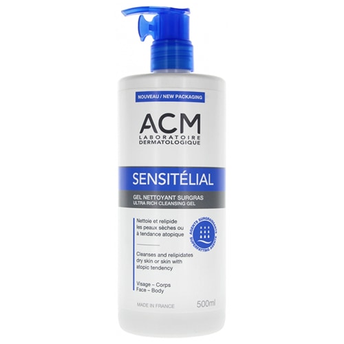 【エイシーエム ラボラトリー】SENSITELIAL クレンジングジェル（毎日のクレンジング,全身に使える）500ml<br>【LABORATOIRE ACM】SENSITELIAL NETTOYANT SURGRAS 500ml