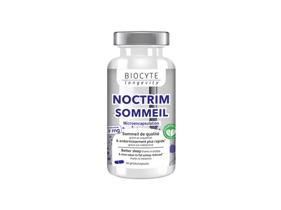 【ビオシット】ノクトリム スリープ（入眠時間を短縮,なかなか寝付けない方に）30カプセル<br>【BIOCYTE】NOCTRIM SOMMEIL 30 capsules