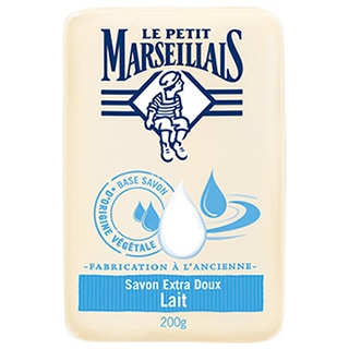 【ル プティ マルセイユ】エクストラマイルドミルクソープ（肌をやさしく洗い上げる,柔らかい肌）200g<br>【LE PETIT MARSEILLAIS】SAVON EXTRA DOUX LAIT 200g