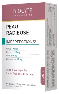 【ビオシット】ビューティ ラジアント スキン（肌の不調を改善, 肌のキメが整う）60錠<br>【BIOCYTE】PEAU RADIEUSE BEAUTE 60 GELULES