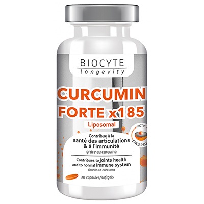 【ビオシット】クルクミン フォルテ x185（酸化防止剤）30カプセル<br>【BIOCYTE】CURCUMIN FORTE x185 30 capsules