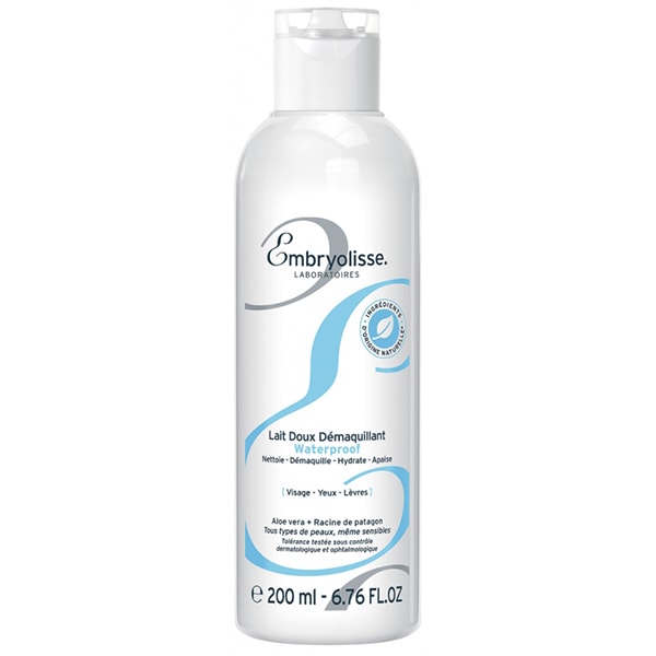 【アンブリオリス】ウォータープルーフ ジェントル クレンジング ミルク（4in1, 肌を柔らかくする）200ml<br>【EMBRYOLISSE】LAIT DOUX DEMAQUILLANT WATERPROOF 200m