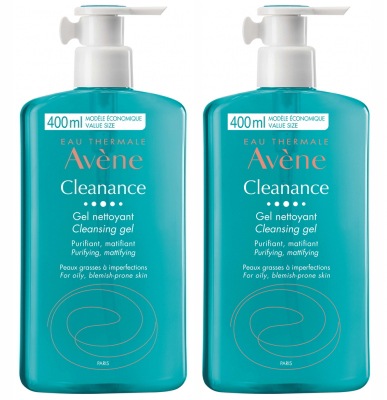 [アベンヌ]クリーナンス クレンジングジェル　400ml 2本セット<br>[AVENE] CLEANANCE GEL NETTOYANT 400ml
