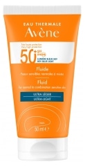 アベンヌ サンハイプロテクション フルイド  SPF50+ 50ml 香料入り<br>AVENE FLUIDE SPF50+ 50ml
