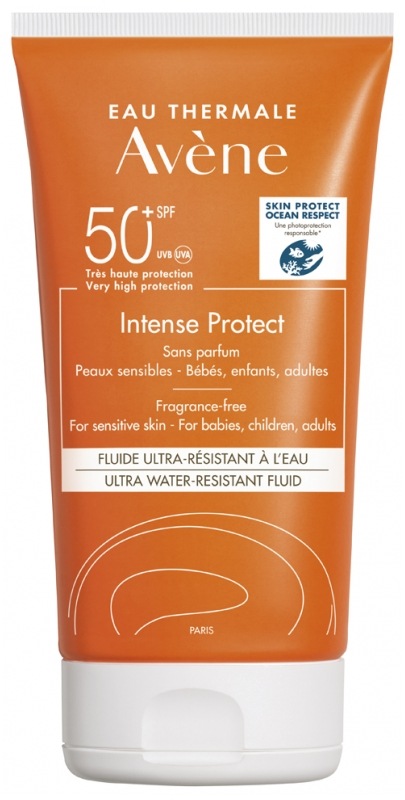 アベンヌ サン ウルトラハイプロテクション フルイド  SPF50+ 150ml<br>AVENE INTENSE PROTECT FLUIDE ULTRA-RESISITANT A L'EAU SPF50+ 150ml