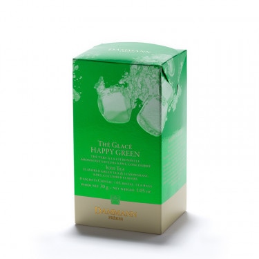 【ダマン フレール】アイスティー ハッピー グリーン  6ティーバック<br>【DAMMANN FRERES】THE GLACES - HAPPY GREEN 6 SACHETS ENVELOPPES