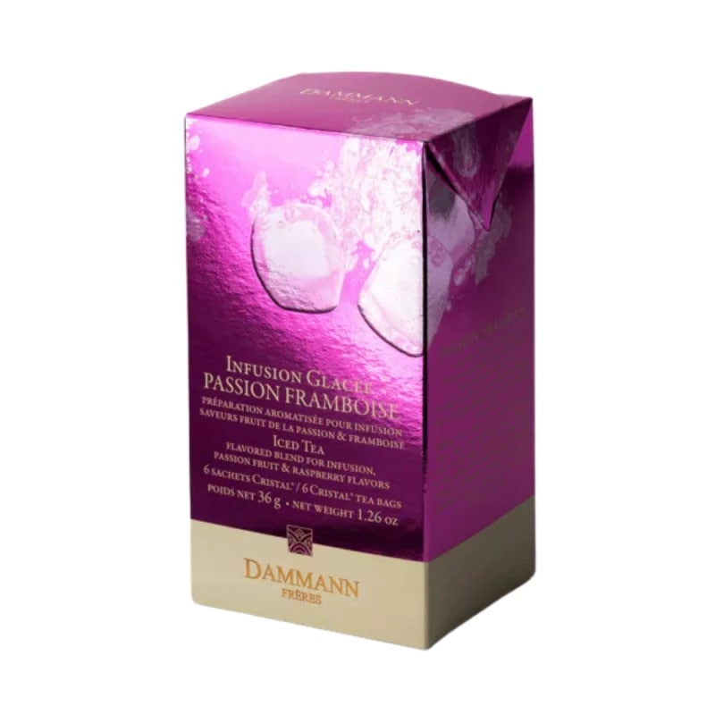 【ダマン フレール】アイスティー パッション フランボアーズ  6ティーバック<br>【DAMMANN FRERES】THE GLACES - PASSION FRAMBOISE 6 SACHETS ENVELOPPES