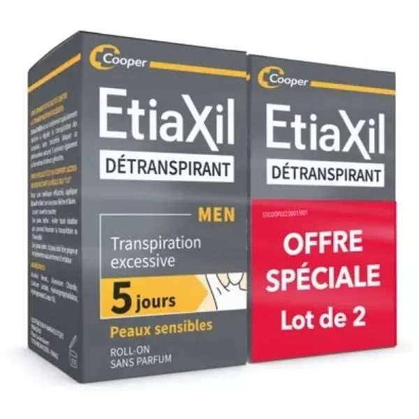 ƥ ǥȥ󥹥ԥ  Ҵȩ 15ml 2ĥå ̵֤򾯤ʤȤ5֥סETIAXIL DETRANSPIRANT FOR MEN 15ml 2PCS