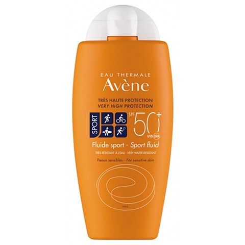 【アベンヌ】フルイド スポーツ SPF50+（水や汗にも強い, べたつかず白浮きしない）100ml<br>【AVENE】FLUIDE SPF50+ SPORT SANS PARFUM 100m