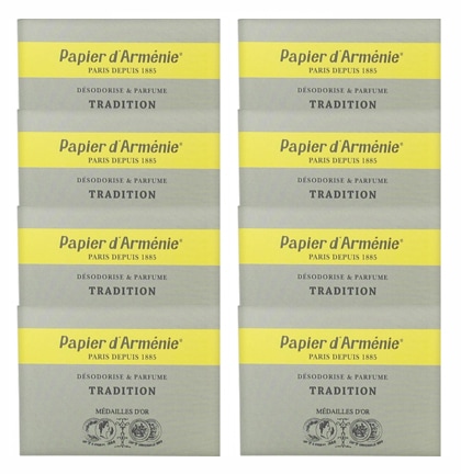 【パピエデルメニイ】トリプルトラディショナル（紙のお香3Ｘ12枚/36回分）8セット<br> 【PAPIER D'ARMENIE】TRADITIONAL 8sets