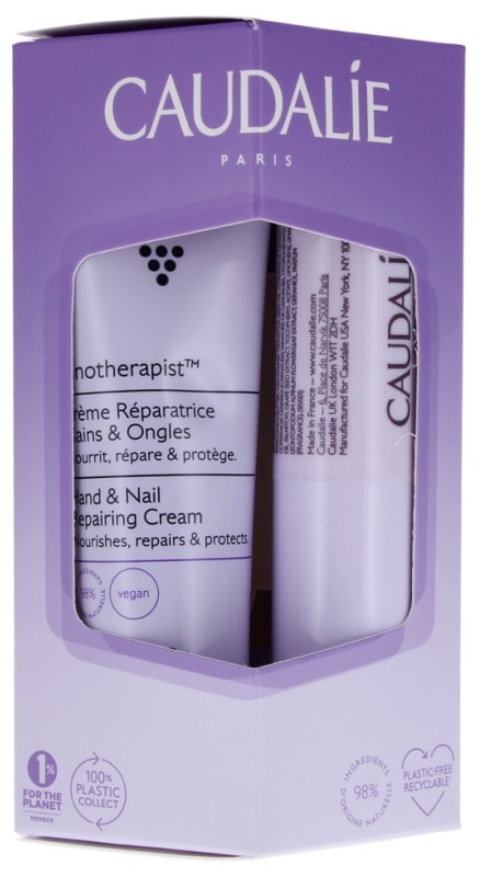 コーダリー ヴィノセラピスト ハンド アンド ネイル クリーム デュオ 30 ml + リップ ケア 4.5 g <br>CAUDALIE VINOTHERAPIST CREME MAINS ET SOIN DES LEVRES