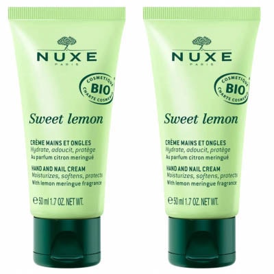 ニュクス スイートレモン ハンド＆ネール クリーム 50ml 2本セット<br>NUX SWEET LEMON CREME MAINS ET ONGLES 50ml