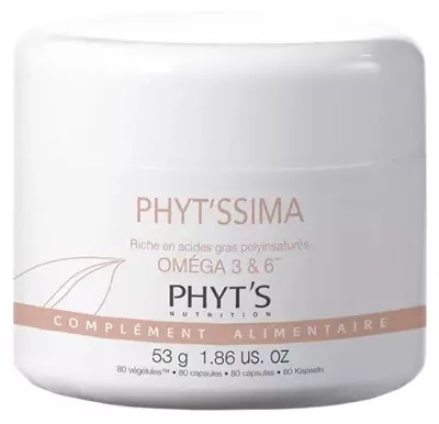 [フィッツ] フィッシマ オメガ 3＆8 80カプセル 53g　<br>[PHYT'S] PHYT'SSIMA OMEGA 3&6 80 CAPSULES VEGETALES 53g