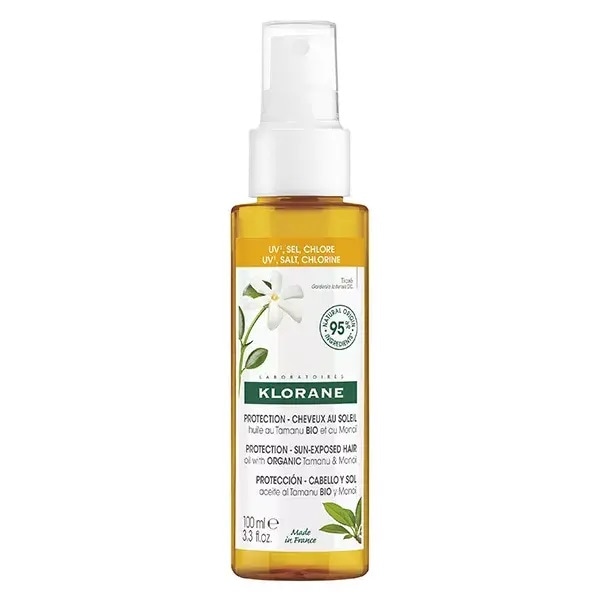 【クロラーヌ】タマヌ オーガニック モノイ プロテクト ヘア オイル 100ml<br>【KLORANE】HJILE PROTECTRICE CHEVEUX TAMANU BIO ET MONOI 100m