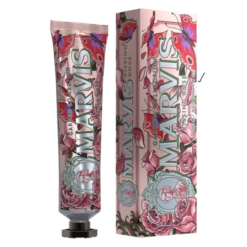 �ޡ��ӥ� Marvis ���å��� ������ �ȥ������ڡ����� 75ml (����������)[MARVIS]  DENTIFRICE KISSING ROSE 75ML (LIMITTED EDITION)