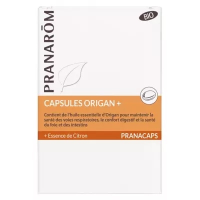 【プラナロム】オレガノプラス 30カプセル<br>【PRANAROM】CAPSULES ORIGAN 30 Capsules