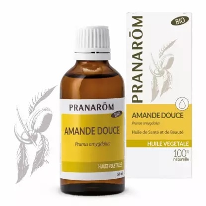 【プラナロム】スイートアーモンドBIO 50mL<br>【PRANAROM】HUILE VEGETALE AMANDE DOUCE BIO 50mL