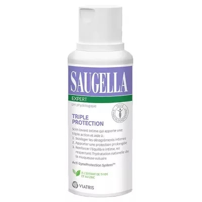 【サウジェラ】トリプル プロテクション デリケートゾーン クレンザー 250mL<br>【SAUGELLA】EXPERT TRIPPLE PROTECTION SOIN LAVANT INTIME 250mL