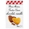 【ボンヌママン】テンダーハート チョコレート・バニラ 9枚 【BONNE MAMAN】TENDRES COEURS CHOCOLAT VANILLE 9pacs