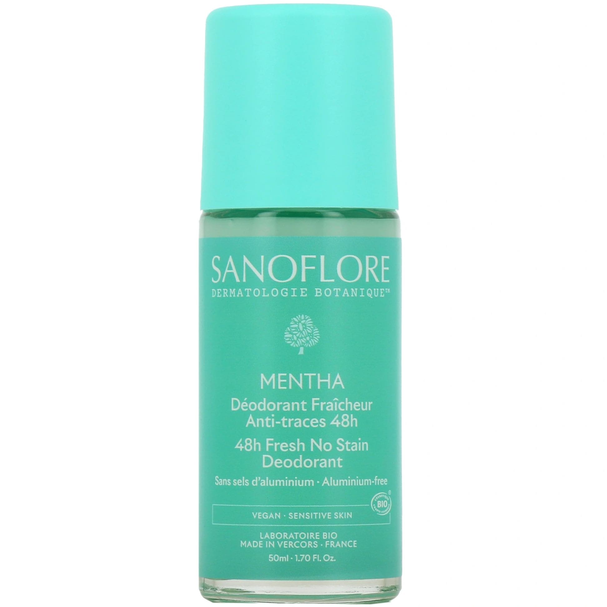 [サノフロール] 　デオドラント　ミント　48Ｈ　50ml<br>[SANOFLORE] DEPDRANT MENTHA 48H 50ml