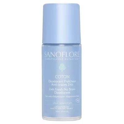 【サノフロール】デオドラント コットン 48Ｈ 50mL<br>【SANOFLORE】DEPDRANT MENTHA 48H 50mL