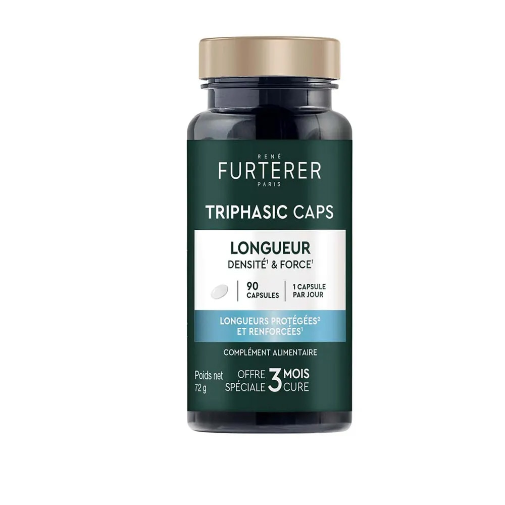 【ルネフルトレール】トリファジック ロングヘアカプセル 90カプセル<br>【RENE FURTERER】TRIPHASIC CAPS LONGUEUR 90 CAPSULES