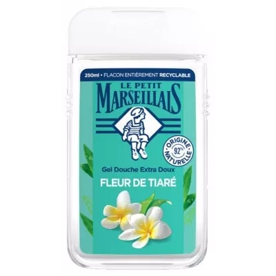 【ル プティ マルセイユ】エクストラジェントルシャワージェル ティアレフラワー 250mL<br>【LE PETIT MARSEILLAIS】GEL DOUCHE EXTRA DOUX FLEUR DE TIARE 250mL