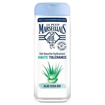 【ル プティ マルセイユ】ハイトレランス  シャワージェル アロエベラ配合 400mL<br>【LE PETIT MARSEILLAIS】GEL DOUCHE HYDRATANT HAUTE TOLERANCE ALOE VERA BIO 400mL