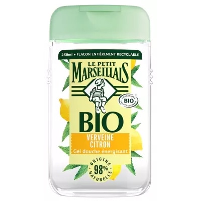 【ル プティ マルセイユ】エナジャイジングシャワージェル レモン ＆ バーベナ 250mL<br>【LE PETIT MARSEILLAIS】GEL DOUCHE ENERGISANT VERVEINE CITRON BIO 250mL