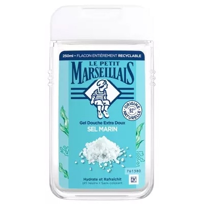 【ル プティ マルセイユ】エクストラジェントルシャワージェル シーソルト配合 250mL<br>【LE PETIT MARSEILLAIS】GEL DOUCHE EXTRA DOUX AU SEL MARIN  250mL