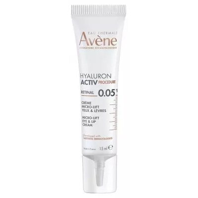 【アベンヌ】ヒアルロン アクティブ プロセジュール マイクロリフト アイ＆リップクリーム 15mL<br>【AVENE】HYALURON ACTIVE PROCEDURE MICRO-LIFT EYE & LIP CREME 15mL
