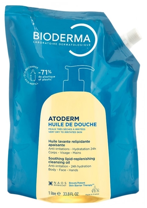 [ビオデルマ]アトデルム シャワーオイル  リシャージ 1000ml<br>[BIODERMA] ATODERM HUILE DE DOUCHE RECHARGE 1000ml