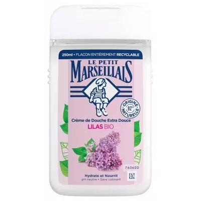 【ル プティ マルセイユ】エクストラジェントルライラックシャワークリーム  250mL<br>【LE PETIT MARSEILLAIS】CREME DOUCHE EXTRA DOUCE LILAS 250mL