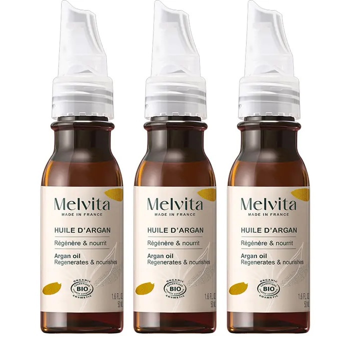 [メルヴィータ]ビオオイル アルガンオイル  50ml 3本セット<br>[MELVITA]HUILE D'ARGAN  50ml 3PCS