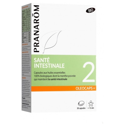 【プラナロム】オレオカプス+2 腸の健康ケア 30カプセル<br>【PRANAROM】OLEOCAPS+2 SANTE INTESTINALE BIO 30 CAPSULES