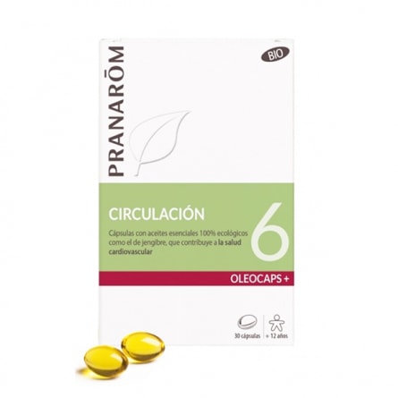 【プラナロム】オレオカプス+6 脚を軽く快適に 30カプセル<br>【PRANAROM】OCLEOCAPS-6 JAMBES LEGERES ET CONFORT 30 CAPSULES