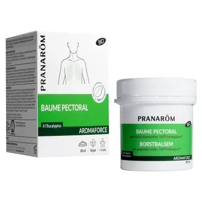 【プラナロム】アロマフォース チェストバーム 80mL<br>【PRANAROM】AROMAFORCE BAUME PECTORAL BIO 80mL