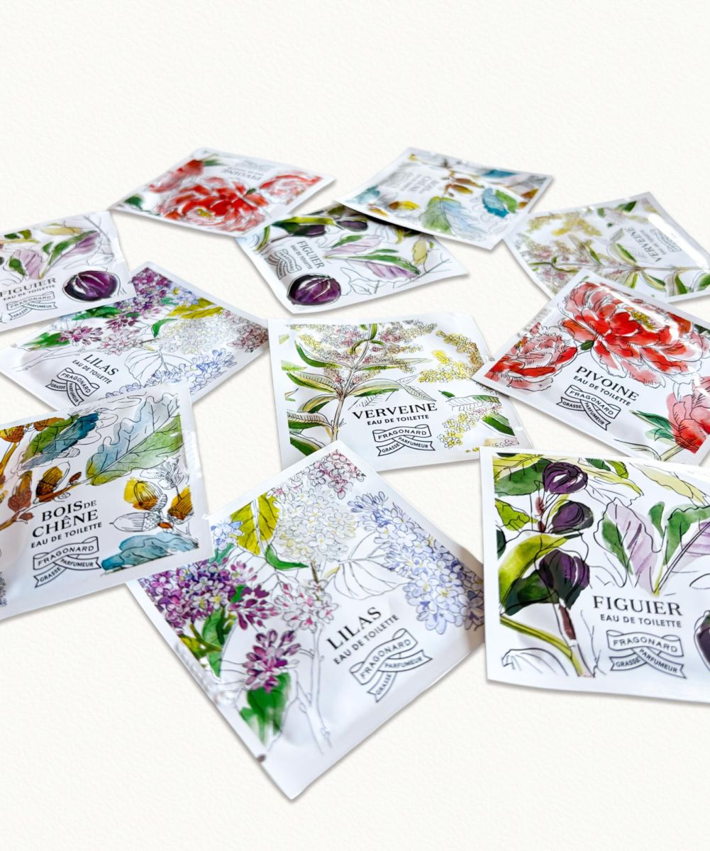 【フラゴナール】香り付きサッシェ 20個<br>【FRAGONARD】20 Pochettes Parfum??es L'Herbier de Fragonard