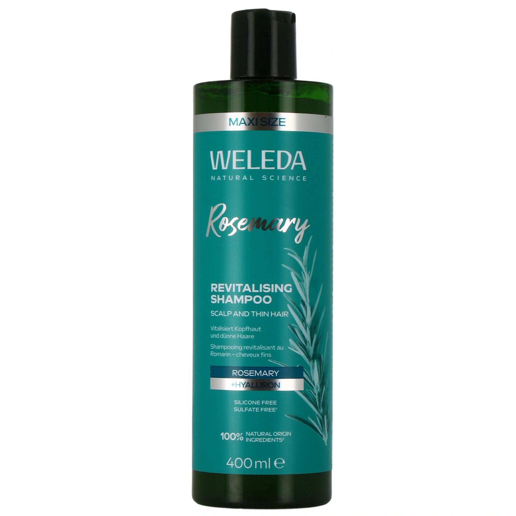 【ヴェレダ】ローズマリー リバイタライジング シャンプー 400mL<br>【WELEDA】ROSEMARIN SHAMPOOING REVITALISANT 400mL